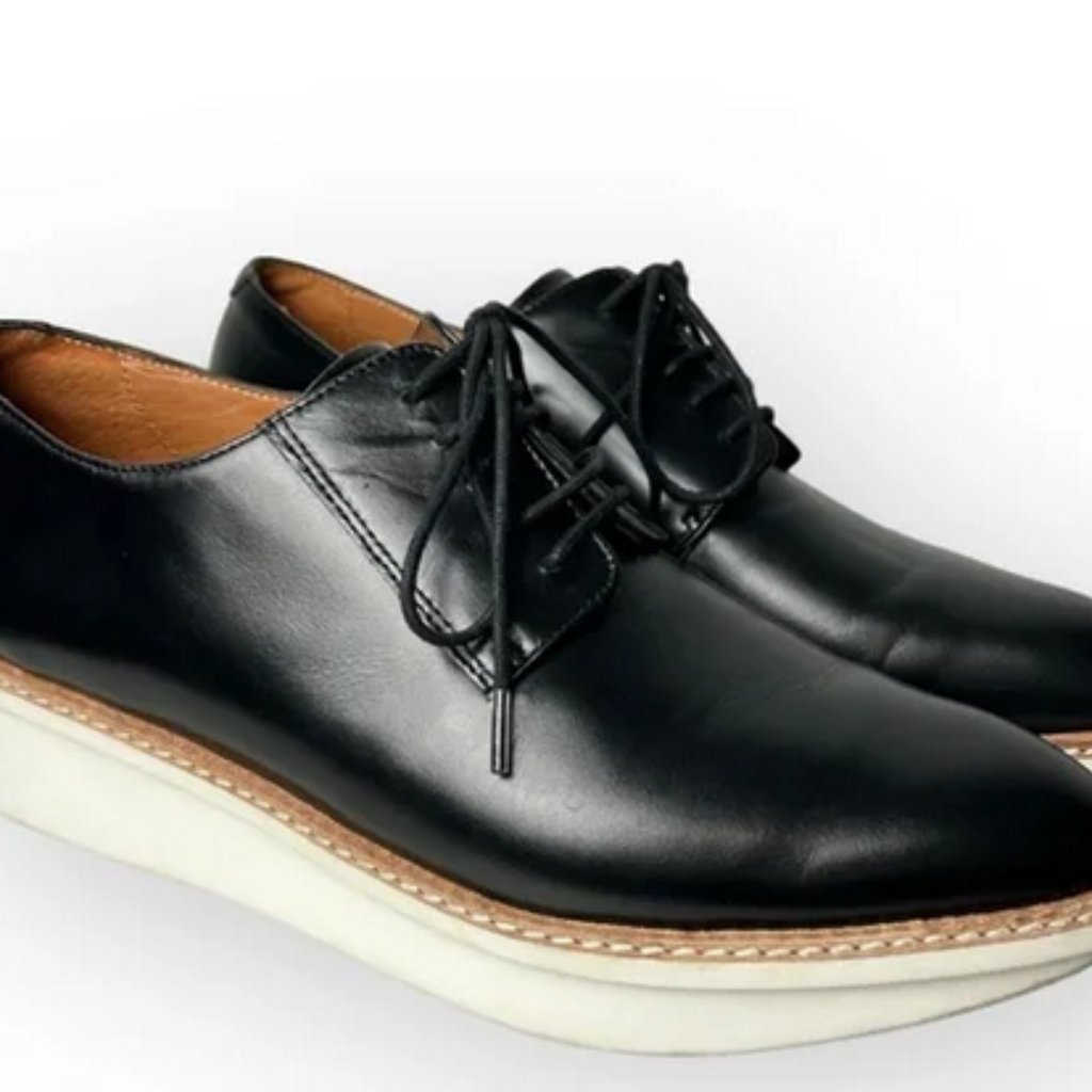 10 Crosby Derek Lam Black Patent Leather Gordon Oxford Shoe 8